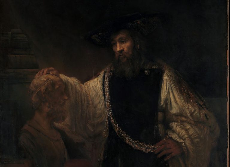 Rembrandt Aristoteles ja Homeroksen patsas