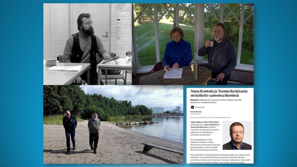Matti Puolakka, Pia Länsman, Pertti Koskela, Kimmo Rentolan kolumni.